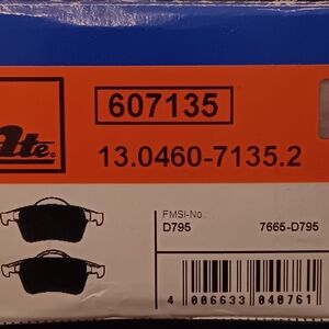 Brake Pad Set, Disc Brake ATE 13.0460-7135.2 [607135]